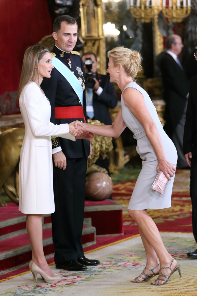 Ana Duato durante la recepción tras la proclamación de Felipe VI en 2014