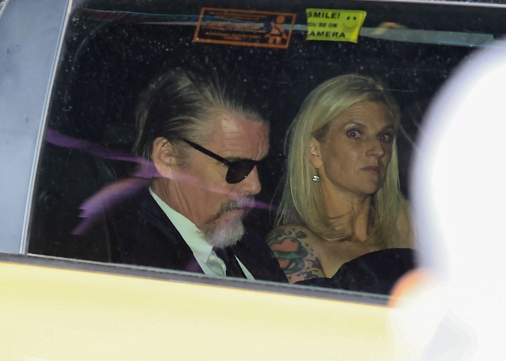 Ethan Hawke llegando a la boda en Nueva York