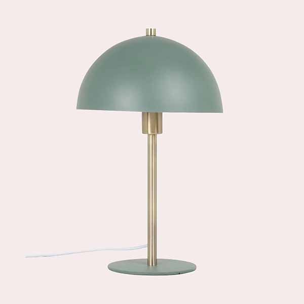 Davy Lámpara de Mesa Seta de Acero Verde y Dorado Maisons du Monde