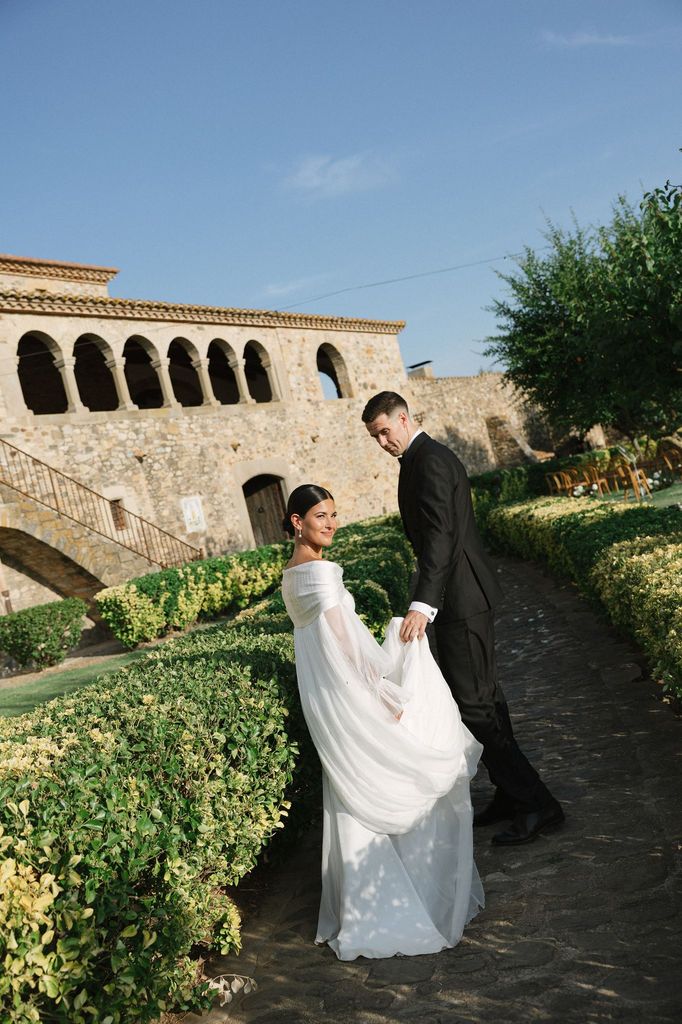 La boda del baloncestista Xabi López y Carlota