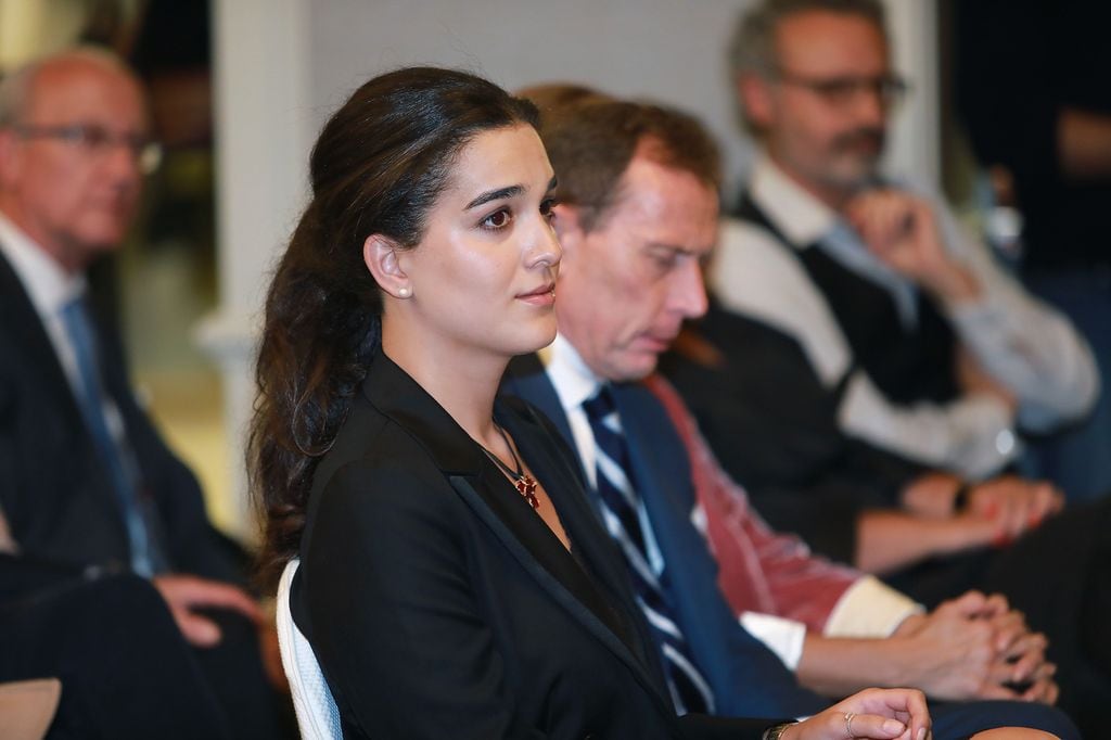 Bárbara Mirjan en la presentación de las memorias de Cayetano Martínez de Irujo