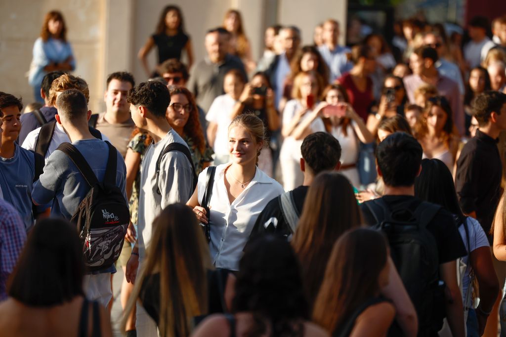 Así ha sido la llegada de la princesa Leonor a la universidad Carlos III en su primer día de clase el 7 de septiembre de 2026