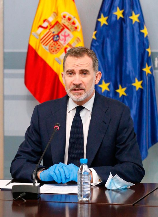 Don Felipe reunión en el Ministerio de Interior