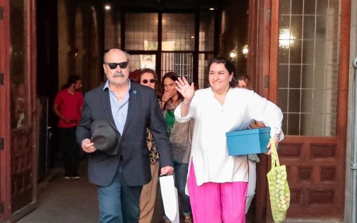 Antonio Resines pregonero Fiestas de San Isidro con su mujer