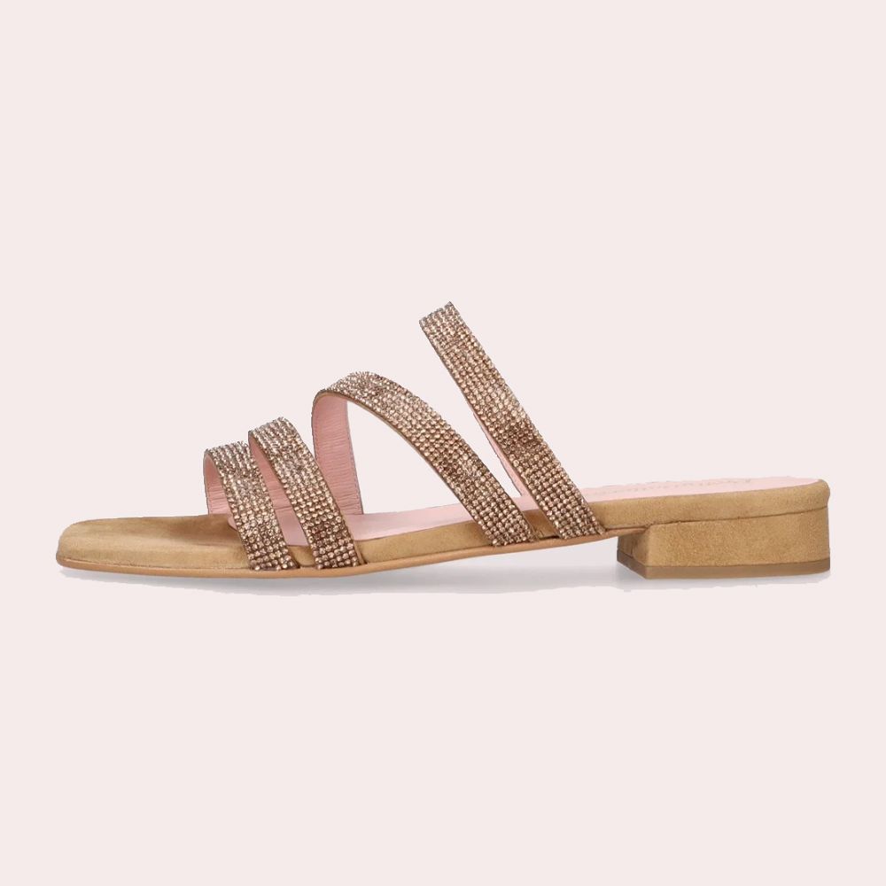 Sandalias Eva Marrones Ante