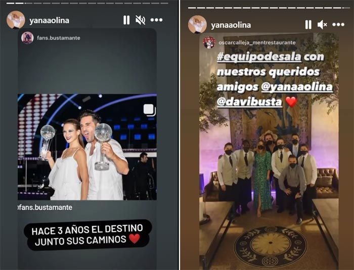 Yana Olina y David Bustamante