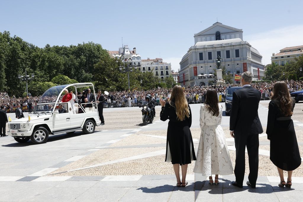 La Familia Real ha despedido al Papa al término de los actos