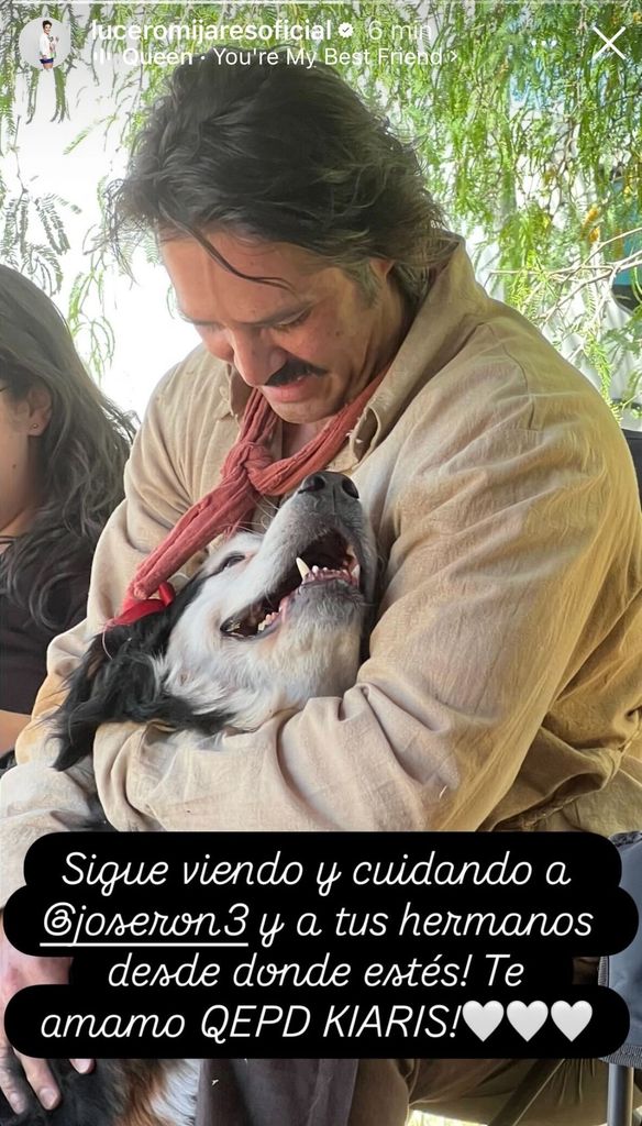 Lucerito mostró sus condolencias con algunas fotos de Kiara junto a José Ron.