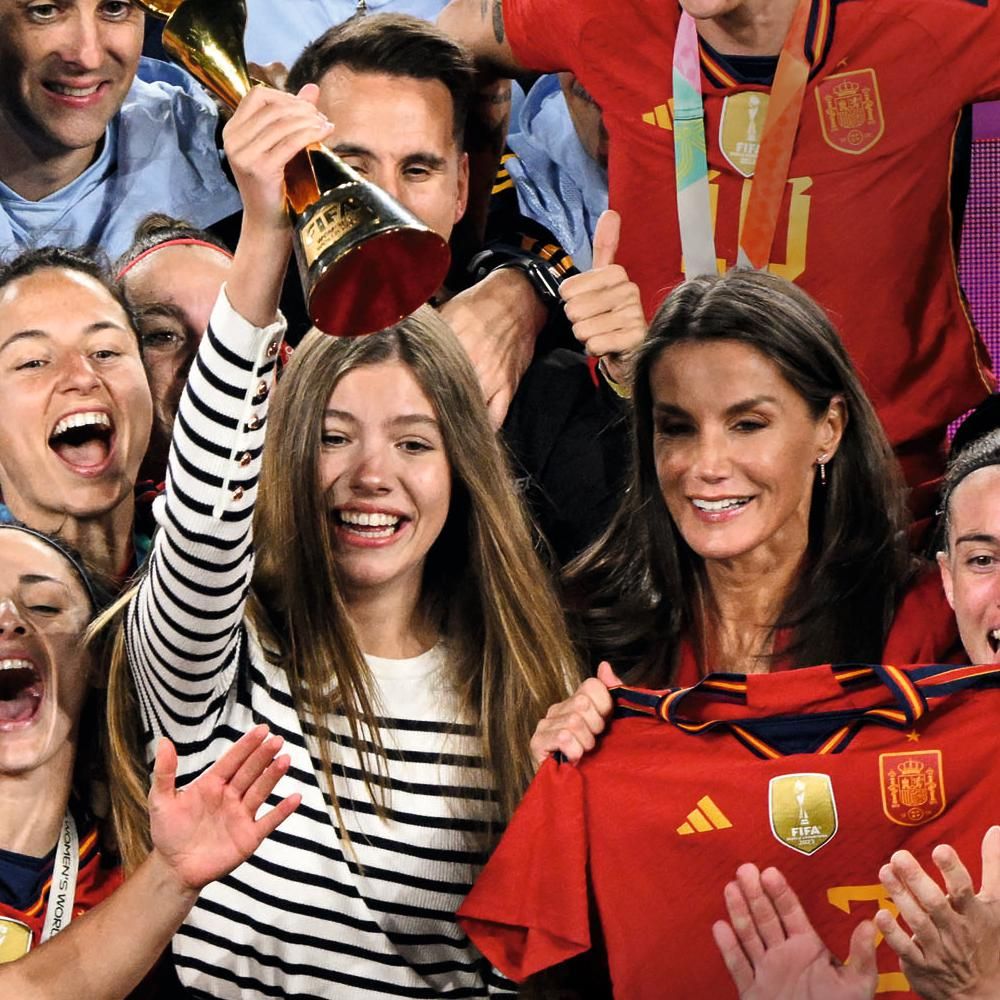 La Reina Letizia y la infanta Sofía celebran la victoria del Mundial  femenino