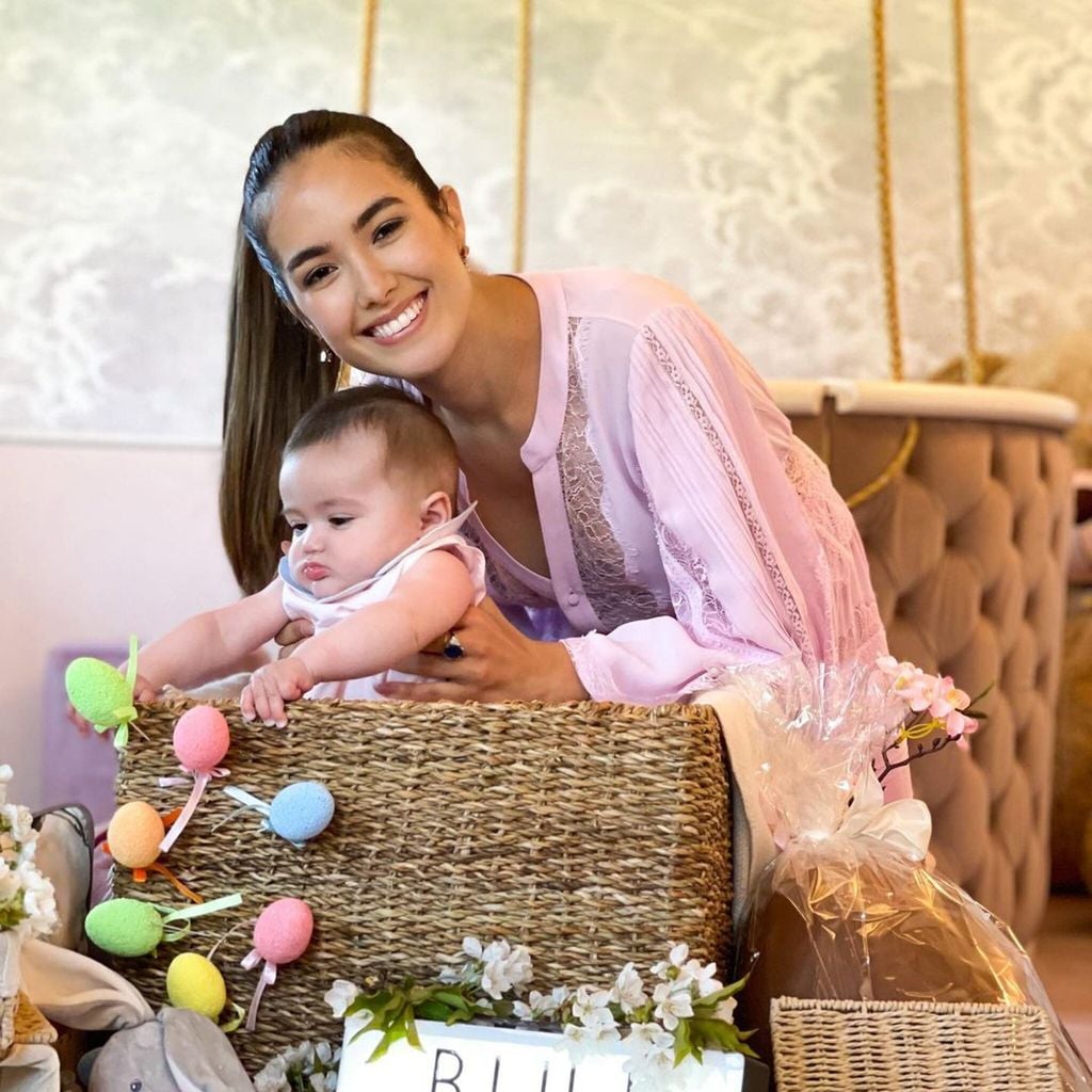 sharon fonseca gianluca vacchi y su hija blu jerusalema