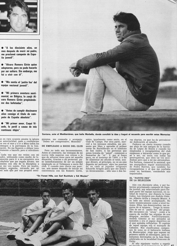 Manolo Santana memorias 2 HOLA PLUS