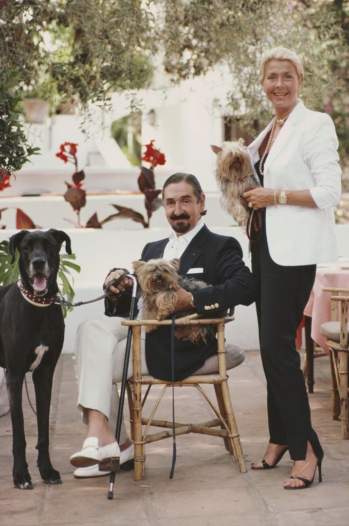 Jaime de Mora y Aragón con su mujer, Margit, en los años ochenta