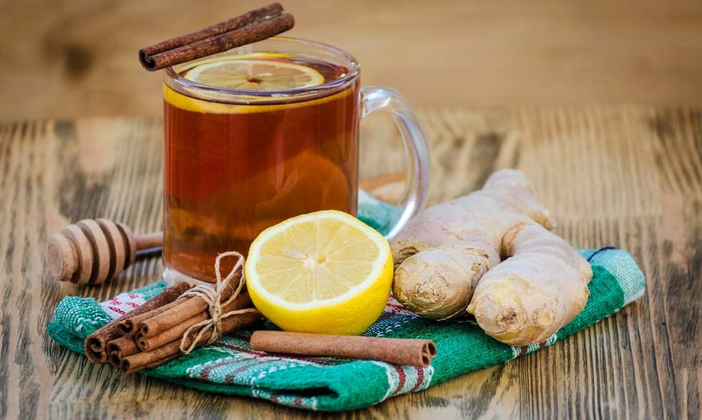 Té de Jengibre, canela y limón para adelgazar