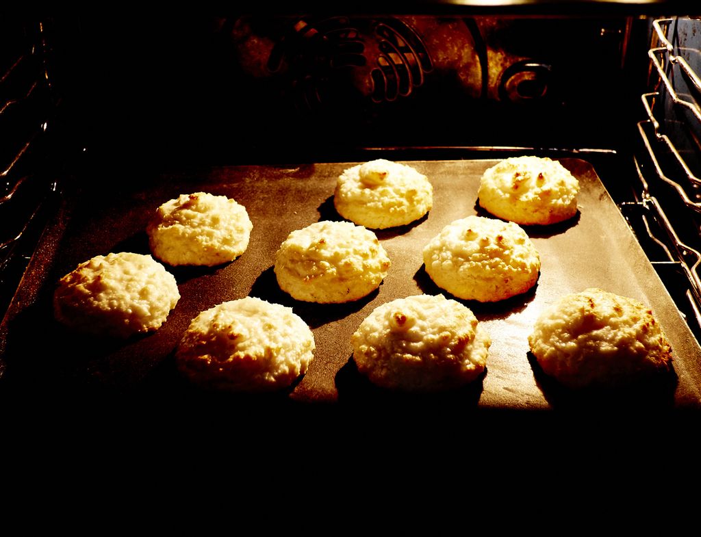 Rochers coco en el horno.