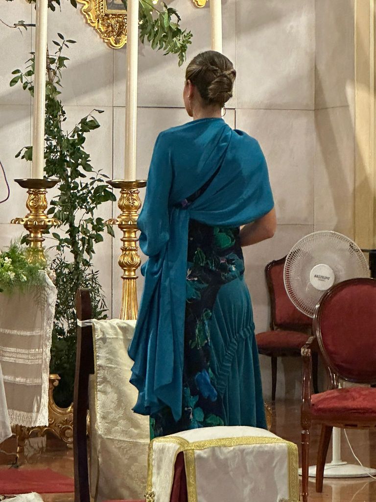 Amina Martínez de Irujo, la madrina en la boda de su padre