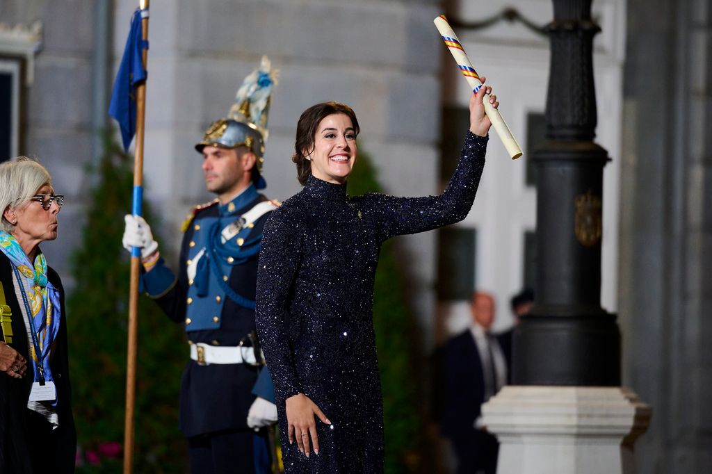 Carolina Marín a la salida de los Premios Princesa de Asturias 2024