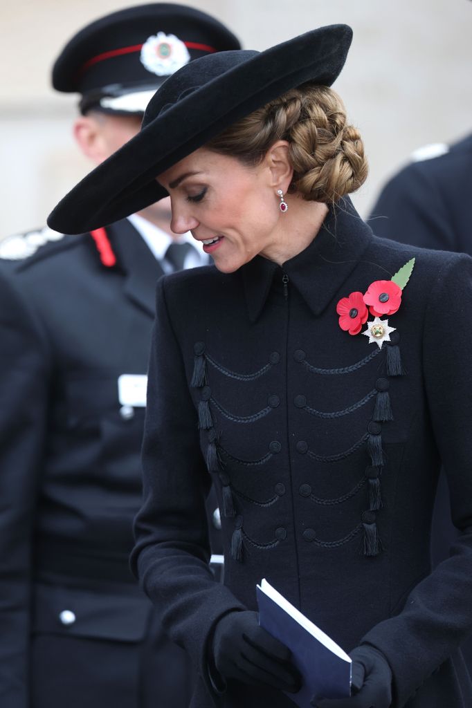 La princesa de Gales, Kate Middleton, en el Armistice Day, 2025.