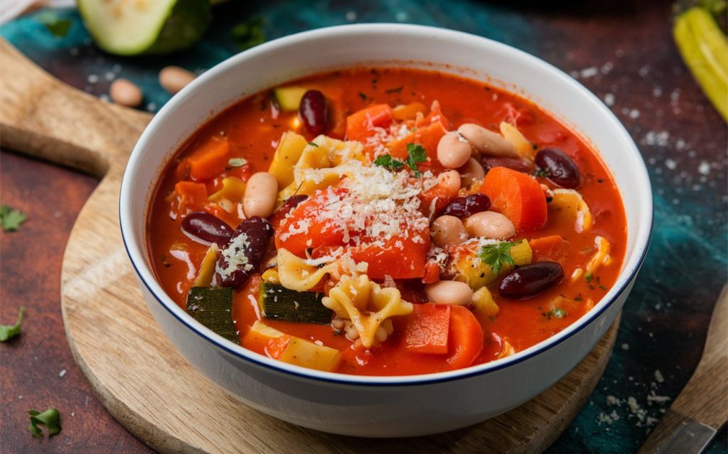 No hay una receta fija de esta sopa, pero los vegetales son imprescindibles.