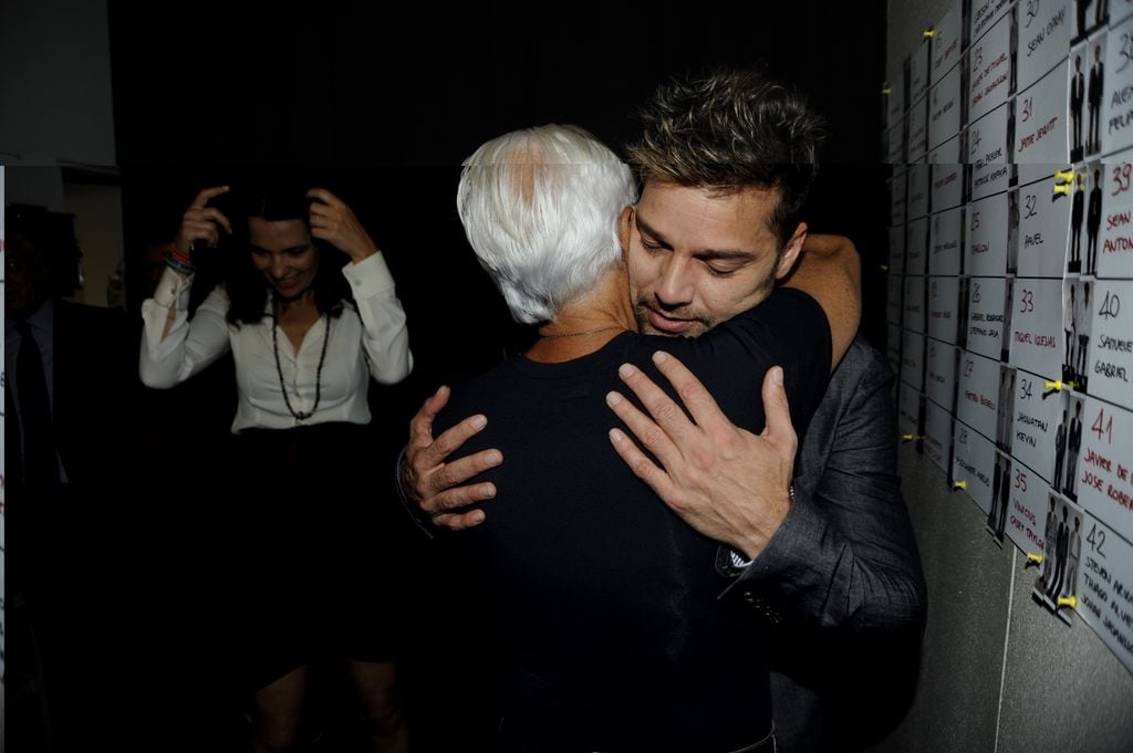 Ricky Martin compartió esta foto junto a Giorgio Armani al despedirse de él.