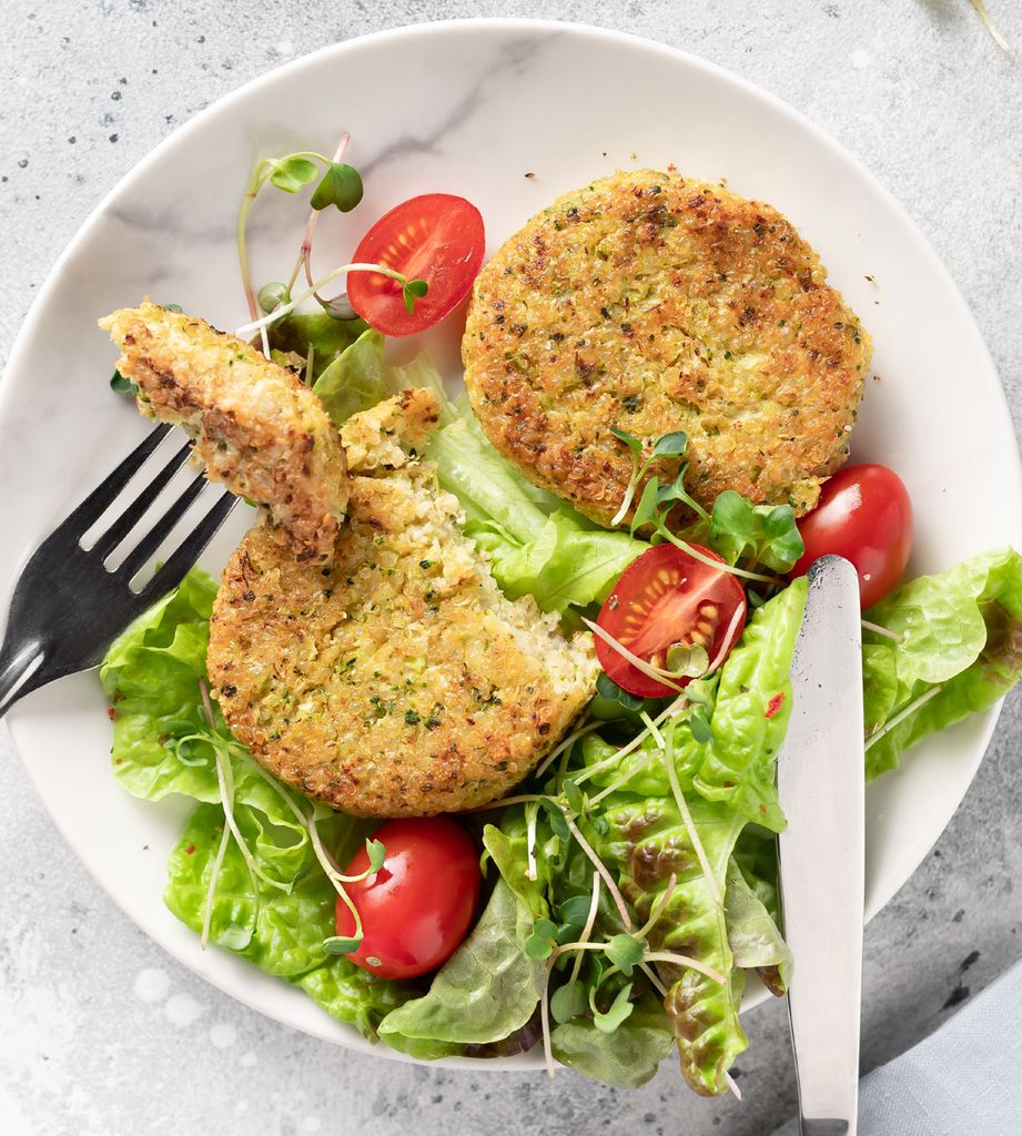Hamburguesas saludables de verduras. 