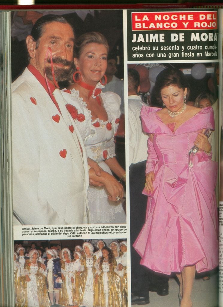 El matrimonio en una de sus fiestas en Marbella