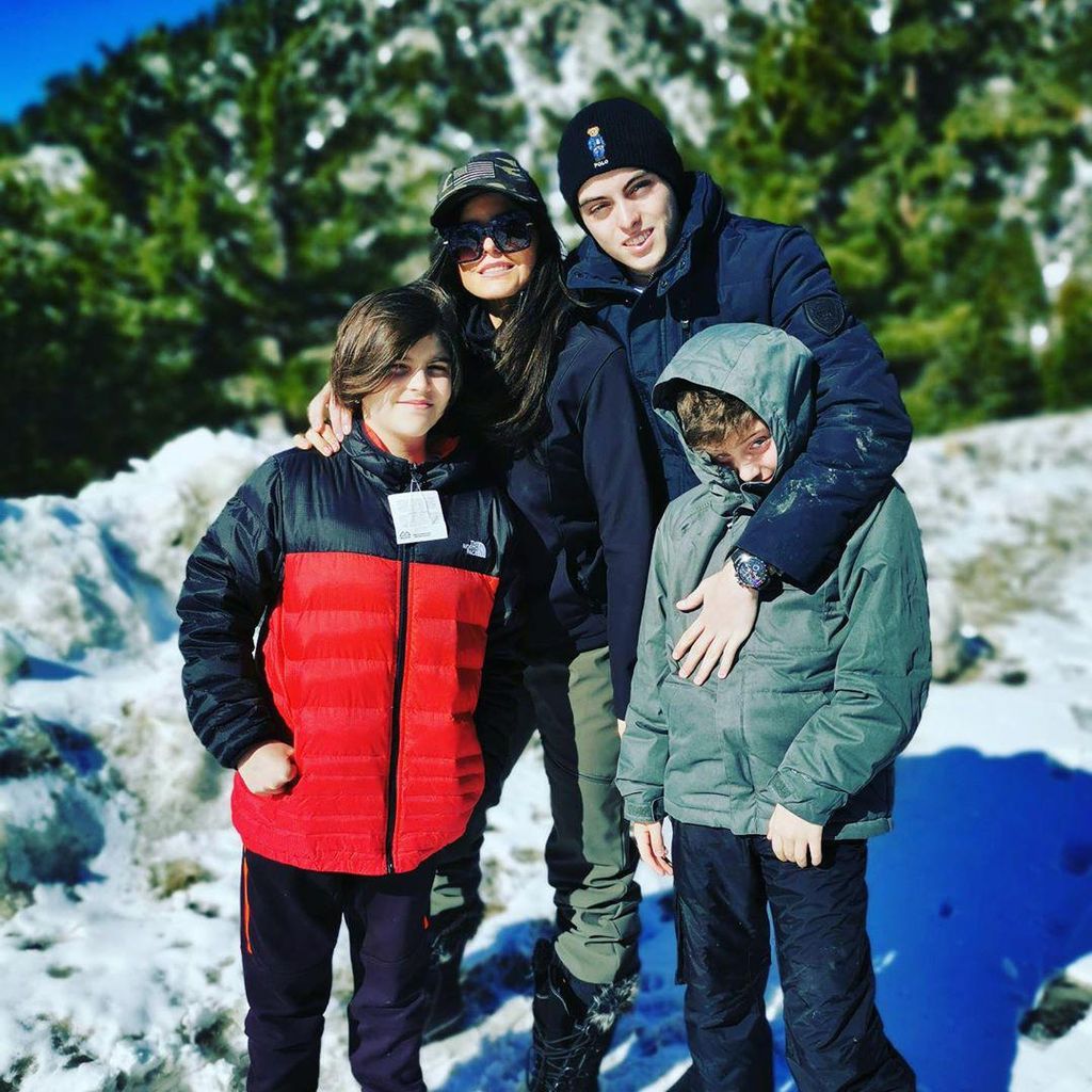 Ana Bárbara y sus hijos
