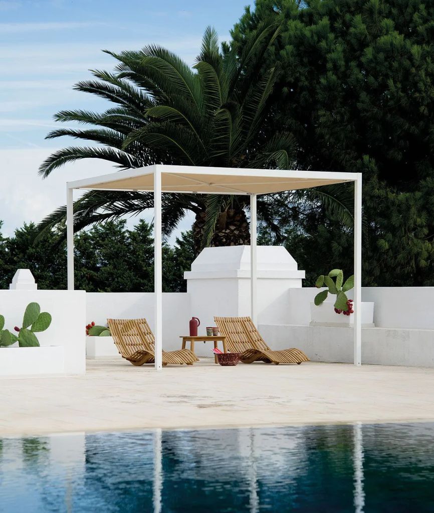 Pérgola blanca