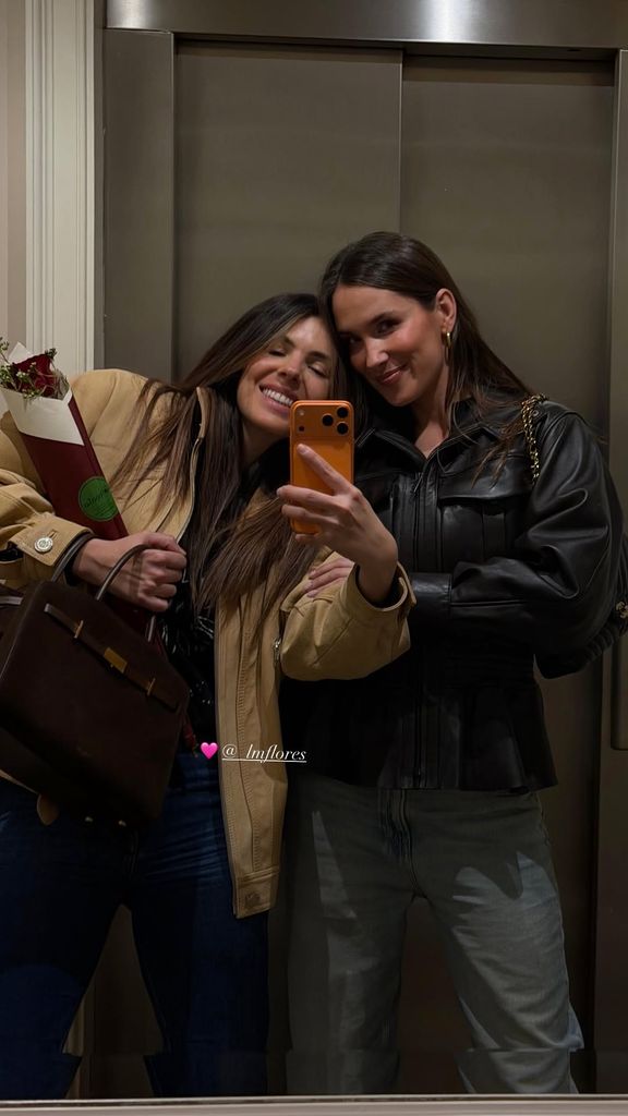 Laura Matamoros y María Pombo en el cumpleaños de Marc Márquez