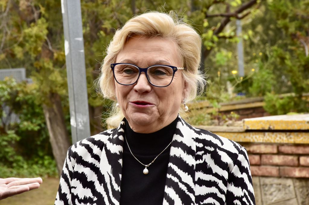Ana Congost en el último adiós a Silvia Tortosa