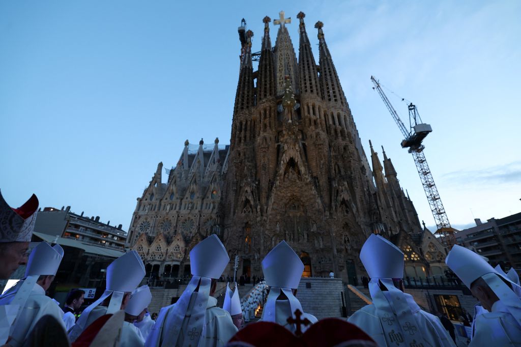 La Sagrada Familia, instantes antes del histórico evento