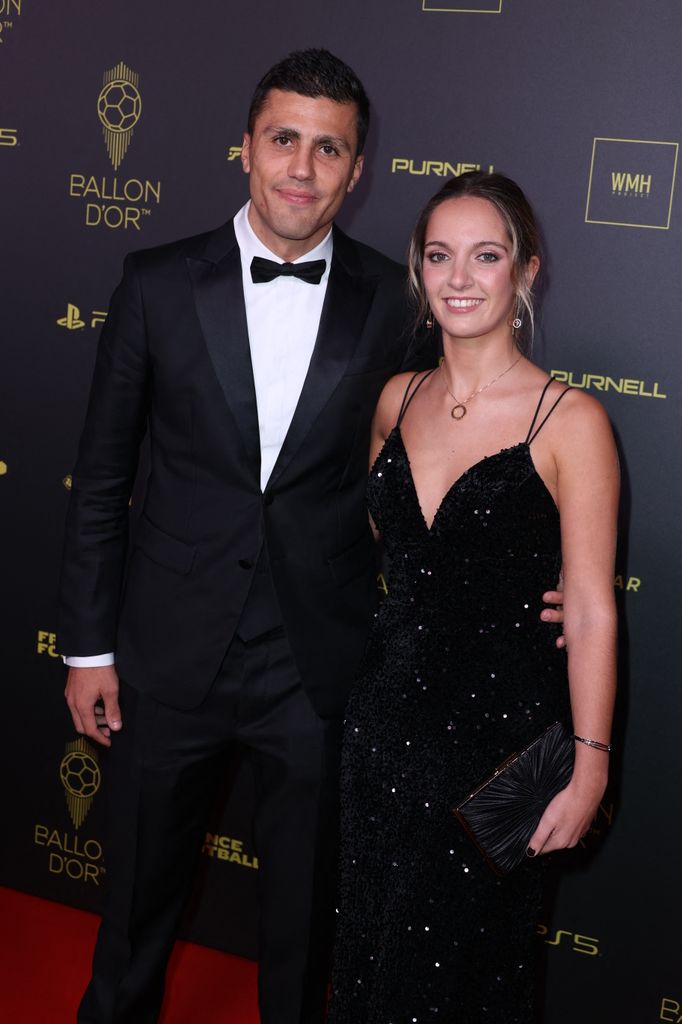 El jugador y su novia, en la gala del Balón de Oro