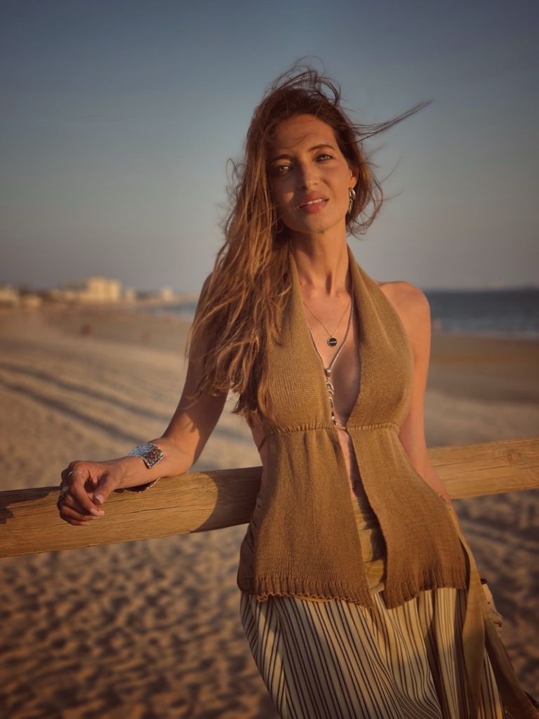 Sara Carbonero, durante sus vacaciones en Cádiz