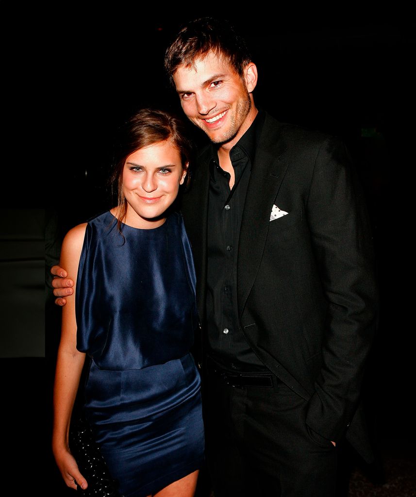 Ashton Kutcher con Tallulah Willis, la hija de Demi Moore