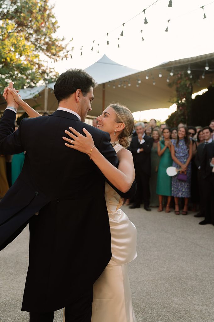 Nerea y Saimon durante el baile