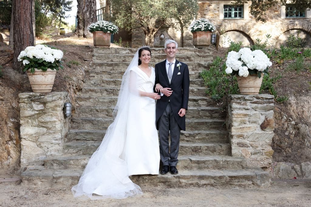 La princesa Alexandra de Luxemburgo y Nicolas Bagory el día de su boda