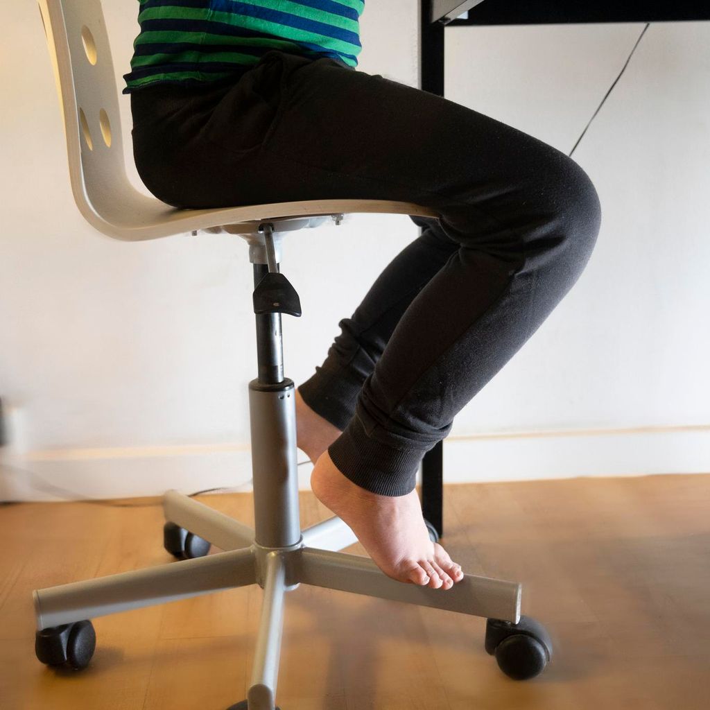 Pies flexionados