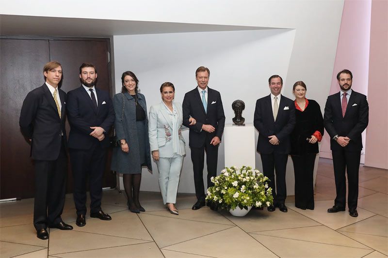 María Teresa de Luxemburgo y la familia Gran Ducal