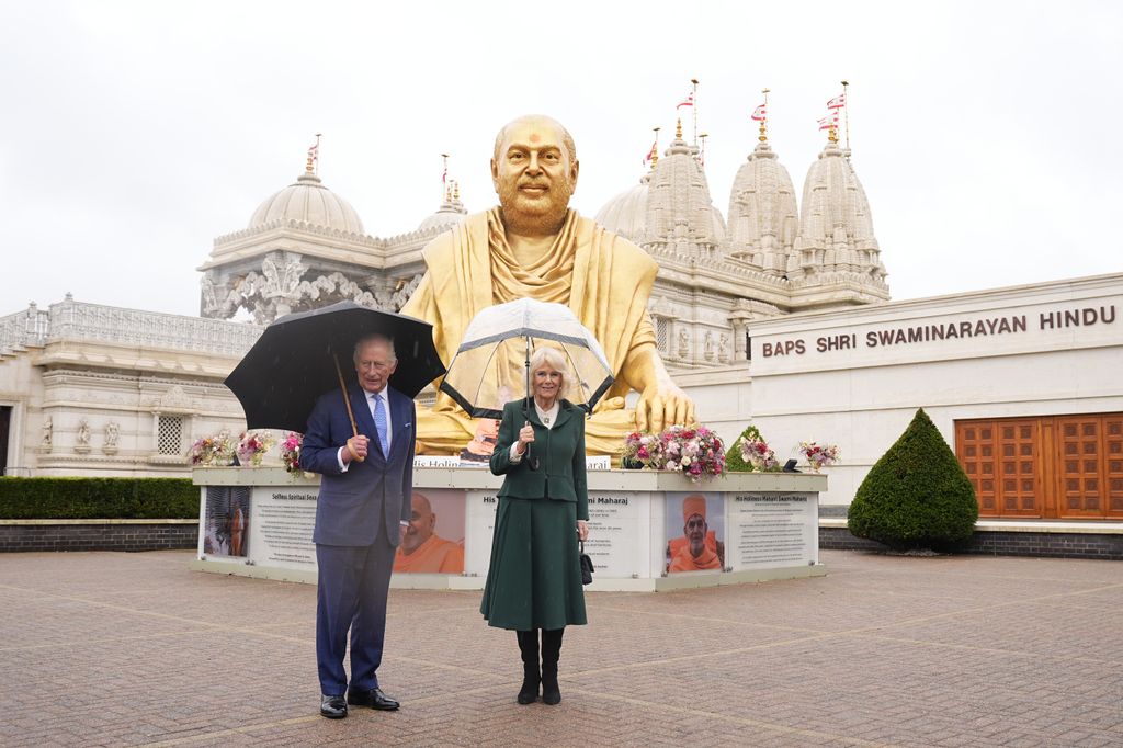 Carlos III del Reino Unido y Camila del Reino Unido en su visita a la India