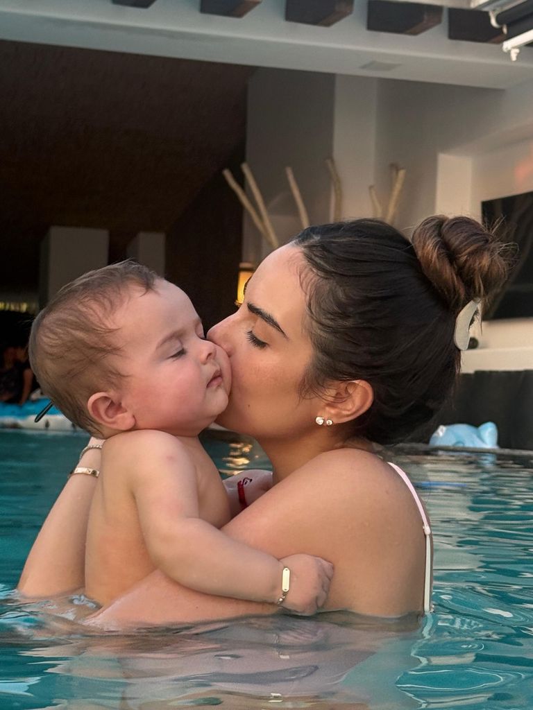 Ximena Navarrete celebró el primer cumpleaños de su hijo Santiago Valladares.
