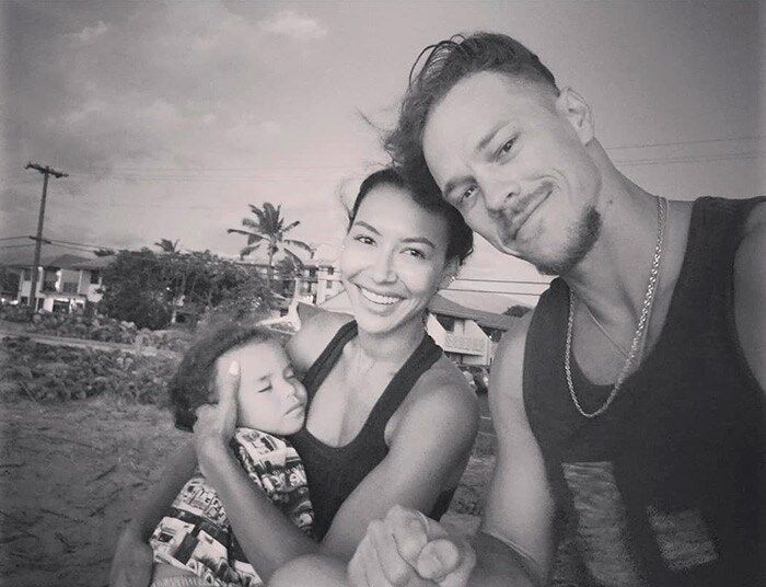 Naya Ruvera y su hijo Josey con Ryan