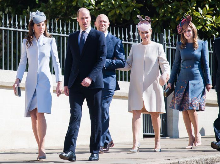 Duques Cambridge, Zara Tindall, Mike Tindall y Beatrice of York