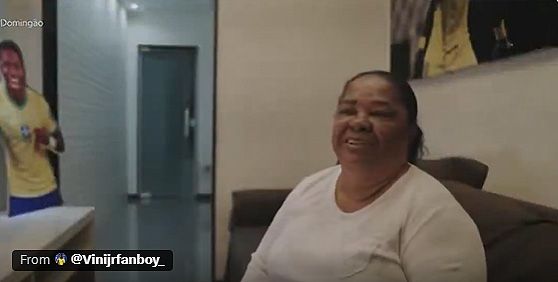La abuela de Vinícius Jr. sorprende a su nieto