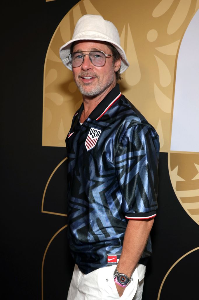 Brad Pitt apoya a la selección de Estados Unidos en el Mundial