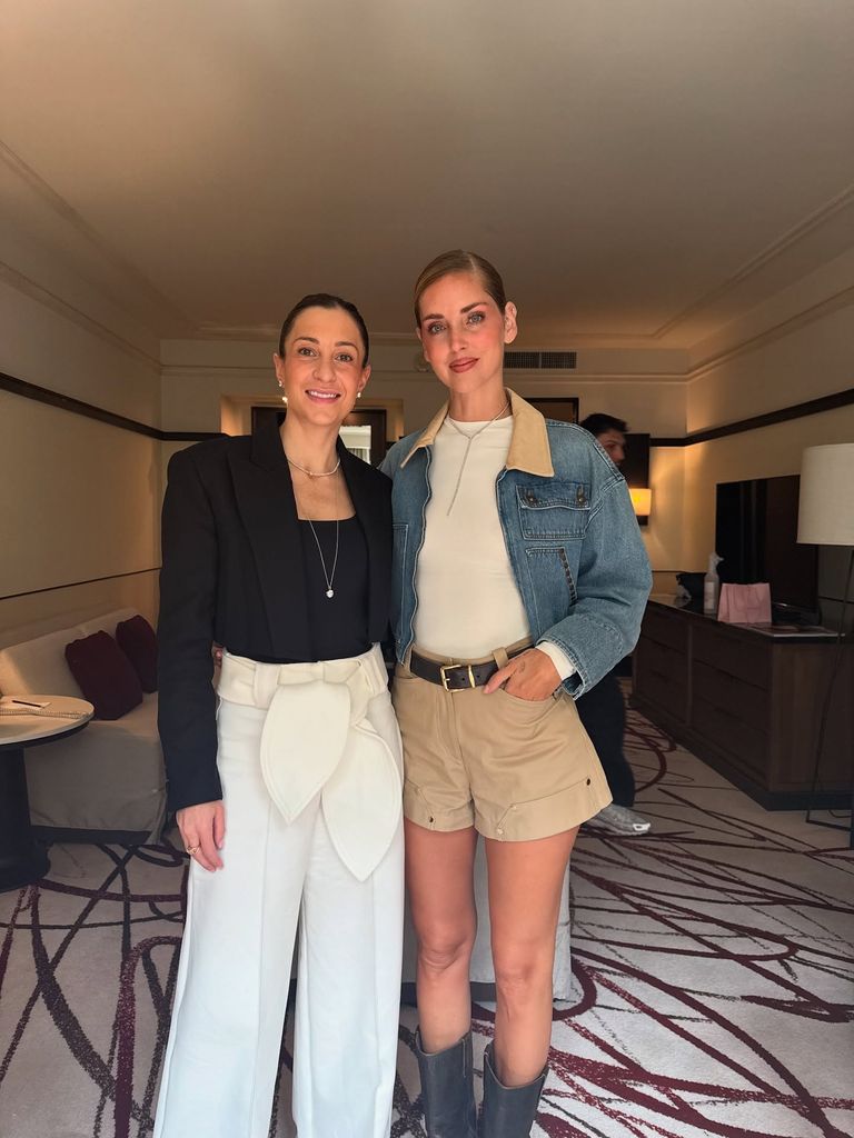 Daniela Califa y Chiara Ferragni en la Ciudad de México en 2025.