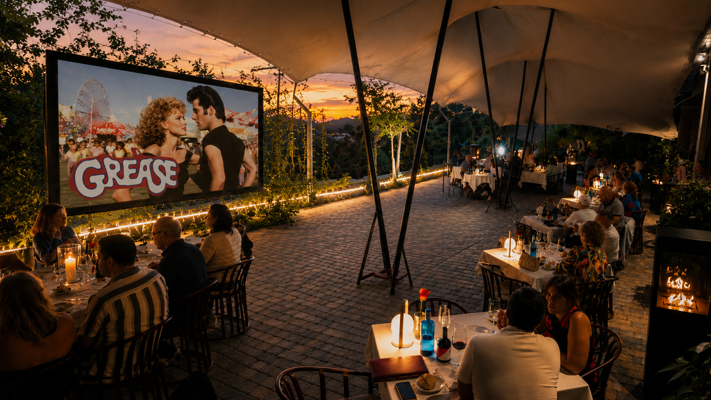 Cine en la terraza del Restaurante Gran Reserva