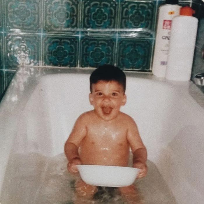 Blas Cantó cuando era un niño