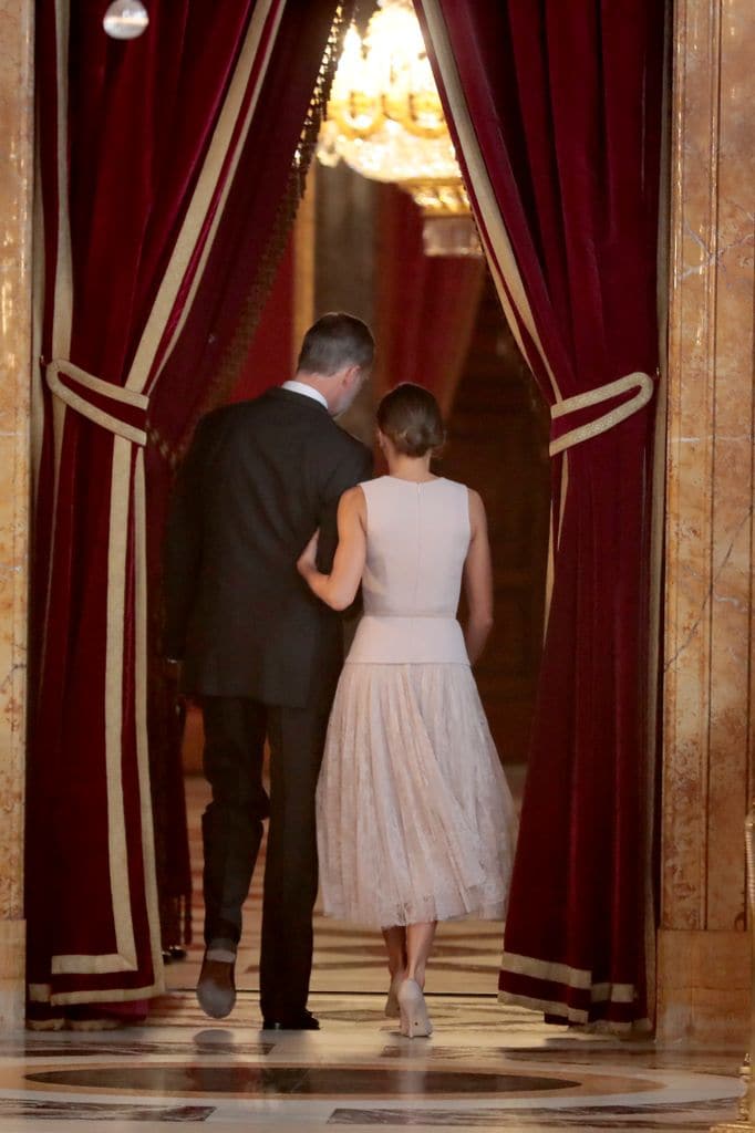 Reyes Felipe y Letizia el 12 de octubre de 2018