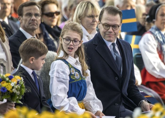 Daniel de Suecia y sus hijos