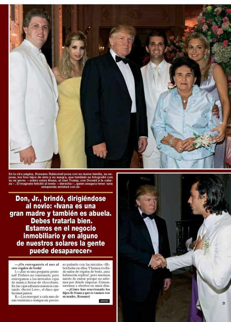 LA ESPECTACULAR BODA DE IVANA TRUMP CON ROSSANO RUBICONDI