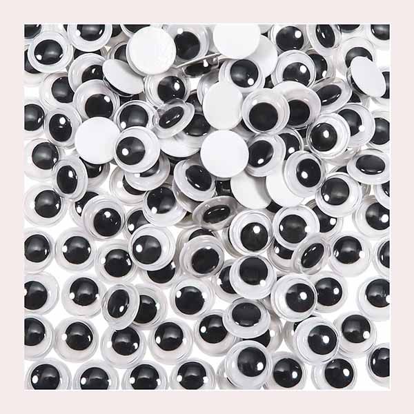 TOAOB 300 Piezas 10 mm Adhesivos Ojos Móviles Negros Amazon